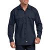 Dickies Flex Relaxed Fit Long Sleeve Work Shirt, Dark Navy, M view 1