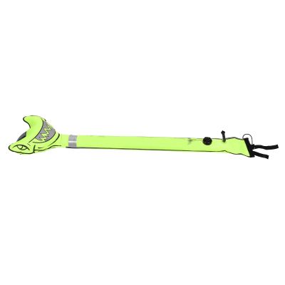 Yuecoom Surface Marker Buoy, Hammerhead Sharks High Visibility Safety Surface Marker Tube for Diver Underwater Sports Part(Yellow)