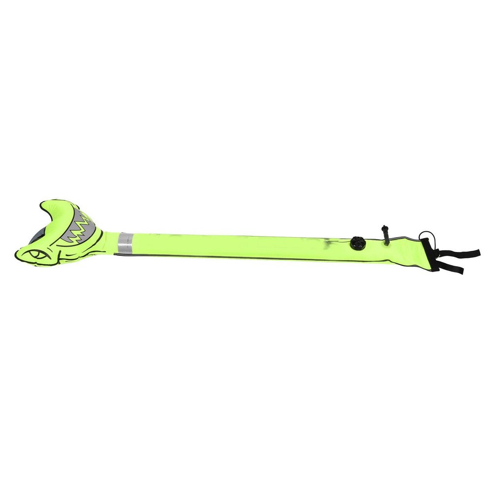 Yuecoom Surface Marker Buoy, Hammerhead Sharks High Visibility Safety Surface Marker Tube for Diver Underwater Sports Part(Yellow)