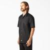 Dickies Flex Relaxed Fit Short Sleeve Work Shirt, Black, 2X view 2