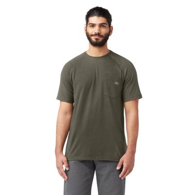 Dickies Cooling Short Sleeve Pocket T-Shirt, Moss Green, L