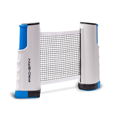 PRO-SPIN Retractable Ping Pong Net 72" Table Tennis Net with Clamps | Portable Ping Pong Net for Any Table | Includes Custom Mesh Storage Bag | Replacement Table Tennis Net Posts