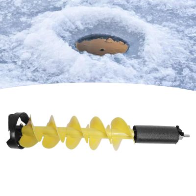 Ice Auger for Ice Fishing,Cordless Nylon Ice Drill Auger with Positioning Drill,Ice Auger Bit for Ice Fishing