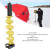 Ice Auger for Ice Fishing,Cordless Nylon Ice Drill Auger with Positioning Drill,Ice Auger Bit for Ice Fishing view 3
