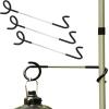 Kuyafenni Camping Lantern Hooks, Outdoor Lighting Hooks for Camping Tent lamp Hanger, Bird feeders, Garden Lights, Lanterns, trinkets ; Sturdy Pole Hook for Tent Light, 3 pcs (Large & Long) view 1