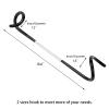 Kuyafenni Camping Lantern Hooks, Outdoor Lighting Hooks for Camping Tent lamp Hanger, Bird feeders, Garden Lights, Lanterns, trinkets ; Sturdy Pole Hook for Tent Light, 3 pcs (Large & Long) view 3