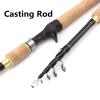 1 Piece Model YG028 1.8m 2.1m 2.4m 2.7m Spinning Fishing Rod M Power Hard Telescopic Carbon Fiber Travel Pole Wooden Handle(Size:Casting Rod_1.8 m) view 3