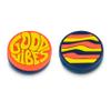 Get A Grip - Custom Tennis Racket Grip Tape - Anti-Slip/Quick-Drying Tennis Overgrips - Precut Badminton Racket Grip with Finishing Tape (Good Vibes Only, Dampeners) view 1