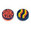 Get A Grip - Custom Tennis Racket Grip Tape - Anti-Slip/Quick-Drying Tennis Overgrips - Precut Badminton Racket Grip with Finishing Tape (Good Vibes Only, Dampeners) view 2