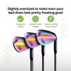 BombTech Premium Golf Wedge Set - 52, 56, 60 Degrees - Max Groove for Increased Spin - Black Wedges (Volcano Torched) view 3