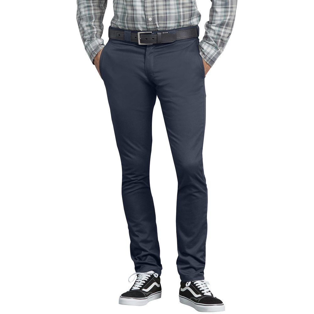 Dickies Skinny Fit Work Pants, Black, 36 32