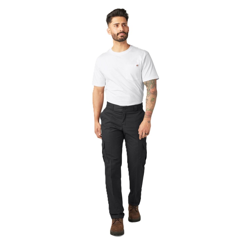 Dickies Flex Regular Fit Cargo Pants, Black, 38 34