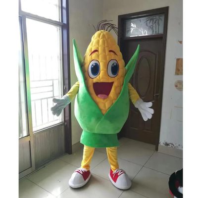 NineFit Basics Halloween lovely corn Mascot Costume customize Cartoon food Plush Anime theme character Adult Size Christmas, Large, As Show