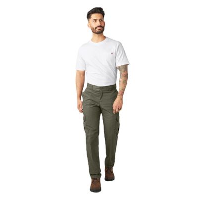 Dickies Flex Regular Fit Cargo Pants, Moss Green, 42 30