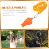 Sosoport 4pcs Whistle Lanyard Multipurpose Plastic Whistle for Sports Lanyard for Referee Teacher view 2