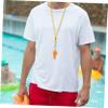 Sosoport 4pcs Whistle Lanyard Multipurpose Plastic Whistle for Sports Lanyard for Referee Teacher view 3