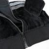 HonestBaby Velour Pullover Hoodie and Zip Front Sweatshirt and Jogger Sweatpants Set Baby, Toddler, Boys, Girls, Unisex, Black with Stripe, Newborn view 4