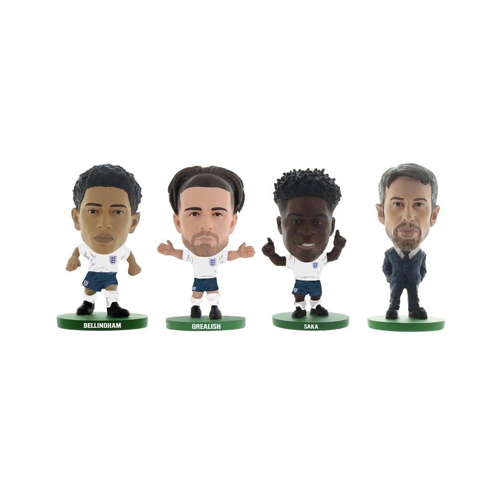 SoccerStarz England - Bellingham, Grealish, Saka & Southgate Combo Pack (4-Piece)