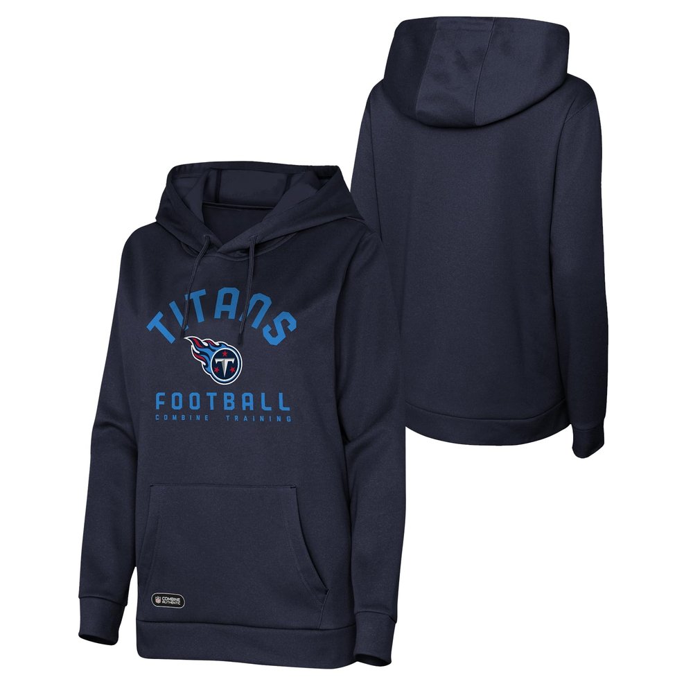 Outerstuff NFL Teams Womens Game Hype Hoodie - Tennessee Titans, 2XL Navy