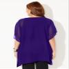 Catherines Women's Plus Size Embellished Poncho - 0X/1X, Deep Grape view 2