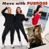Active Club 6-Pack Fleece Lined Leggings for Women Tummy Control, High-Waisted Women Legging Wide Waistband and Fleece Lining(Bright 2X/3X) view 2
