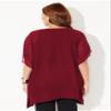 Catherines Women's Plus Size Embellished Poncho - 4X/5X, Rich Burgundy view 2