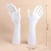 Framendino, 2 Pack White Mannequin Hand Model Stand Female Jewelry Display Organizer Support for Ring Watch Medium (Right Hand Only) view 2