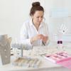 Framendino, 2 Pack White Mannequin Hand Model Stand Female Jewelry Display Organizer Support for Ring Watch Medium (Right Hand Only) view 4