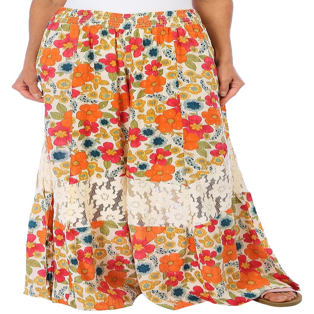Angie Women's Wide Leg Pants with Self Tie at Waist