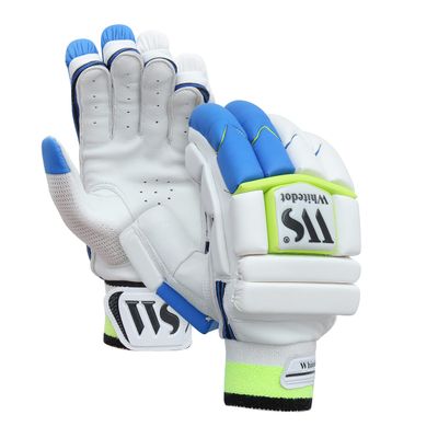 Whitedot Falcon 1.0 White White Cricket Batting Gloves - for Professional Players - Youth Right Hand