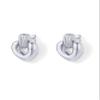 PAVOI Chunky Heart Drop Earrings, White Gold, Size 25 x 22.4 Millimeters view 4