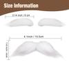 Honcloud Cosplay Mustache and Eyebrow Set (White) view 2