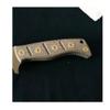 Echeson 1 Pair Custom Micarta Handle with 5 Sets Screws Fits for Fixed Adamas 375, Scales Handle Patch DIY Replacement(Color:Light Brown) view 2