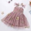 ABEWIP Toddler Baby Girls Tutu Dress Summer Sleeveless Princess Birthday Dresses Sequin Ruffle Tulle Sundress Brown 12-18M view 3