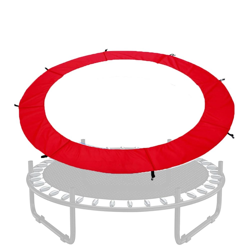 SUOGROLI Round Trampoline Cover Replacement Trampoline Accessories 6ft-16ft Resistant All-Weather Trampoline Safety Pad,15FT,Red