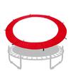 SUOGROLI Round Trampoline Cover Replacement Trampoline Accessories 6ft-16ft Resistant All-Weather Trampoline Safety Pad,15FT,Red view 1