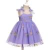 ABEWIP Toddler Baby Girls Tutu Dress Summer Sleeveless Princess Birthday Dresses Sequin Ruffle Tulle Sundress Purple 18-24M view 2
