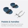 PhysioPedal Arm & Leg Pedal Exerciser Dual Mode Pedals with 8 Speeds & 8 Resistance Levels, LED Display & Magnetic Remote Low-Impact Exercise for Joint Mobility, Circulation & Active Recovery view 4