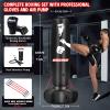 Punching Bag for Adults, 71" Boxing Bag with Stand and Fixed Rope,Free Standing Freestanding Punch Bag with Gloves and Pump, Inflatable Heavy Boxing Bag Set for Adults Teens Men Youth at Home Outdoor view 2