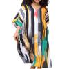 EDOLYNSA Turkish Caftan Loungewear for Women Plus Size Ethnic Print Kaftan Robe Maternity Dress Long moomoo House Dress view 1