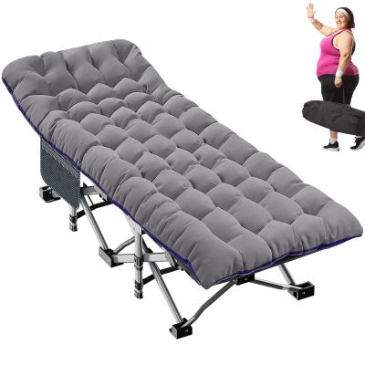 Folding Camping Cot,Double Layer Oxford Portable Travel Camp Cots,Portable Sleeping Bed Cots for Camp Office Use Outdoor Cot Bed for Traveling