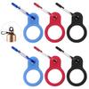 6PCS Silicone Water Bottle Buckle Holders with Carabiner Belt Clip and D-Ring Hook, Suitable for Hiking, Camping, Traveling, and Mountain Climbing view 1