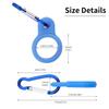 6PCS Silicone Water Bottle Buckle Holders with Carabiner Belt Clip and D-Ring Hook, Suitable for Hiking, Camping, Traveling, and Mountain Climbing view 2
