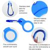 6PCS Silicone Water Bottle Buckle Holders with Carabiner Belt Clip and D-Ring Hook, Suitable for Hiking, Camping, Traveling, and Mountain Climbing view 3