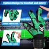Soccer Goalkeeper Gloves Extreme Strong Control and Grip with Finger Protection High Performance Pro-Level Goalie Glove Anti-Slip Latex Palm Breathable comfortable for Kids Youth Adult (Green, 10) view 4