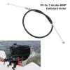 Alomejor Outboard Motor Throttle Cable 2 Stroke 40HP Boat Engine Accessory Stable Control Made from Rubber and Steel Materials for Boating Enthusiasts, Alomejorx7i0e5t6of view 2