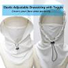 Cooling Balaclava Face Mask for Men Women, Sun UV Protection Neck Gaiter, Face Cover Breathable Motorcycle Fishing Hood Scarf (White) view 4