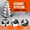 YES4ALL Dumbbell Rack Stand Only, 5 Tier A Frame Weight Rack for 5-25 LB Dumbbells view 3