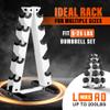 YES4ALL Dumbbell Rack Stand Only, 5 Tier A Frame Weight Rack for 5-25 LB Dumbbells view 4