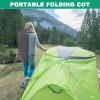 Oversized XXL Camping Cot, 78" L x 32" W x 18" H Folding Camping Cot, Double Layer Oxford Portable Travel Camp Cots, Portable Sleeping Bed Cots for Camp Office Use Outdoor Cot Bed for Traveling view 4